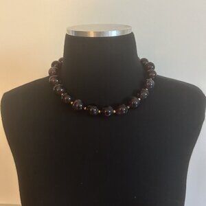 Vintage Plastic Bead Necklace (1970s)
